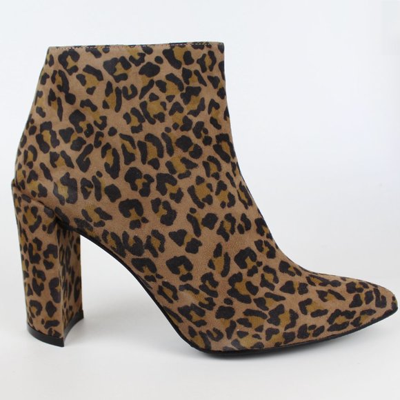 NEW Stuart Weitzman Leopard Bootie | Bold Pointed Toe Heel for Night & City Chic - Picture 4 of 11